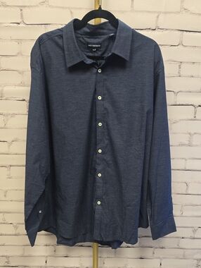 Jack Maverick Tucker Textured Dress Shirt - Dark Navy - XXL